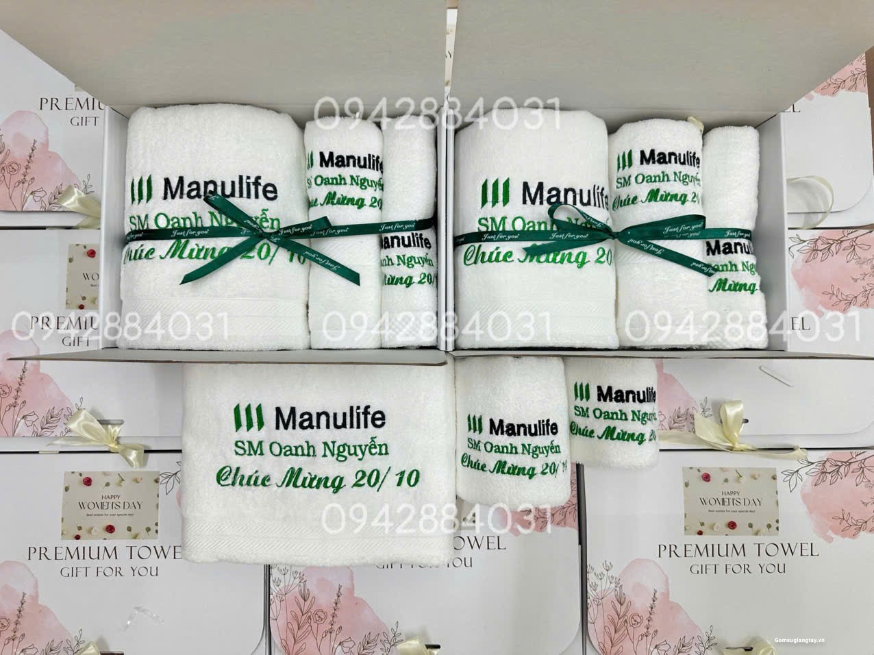 HỘP 3 KHĂN LÀM QUÀ TẶNG KHÁCH HÀNG - QUÀ TẶNG 20/10